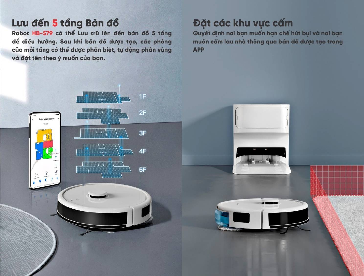 Robot hút bụi Hubert HBS-79 /Chi tiết sản phẩm 3
